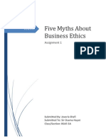 Five Myths About Business Ethics