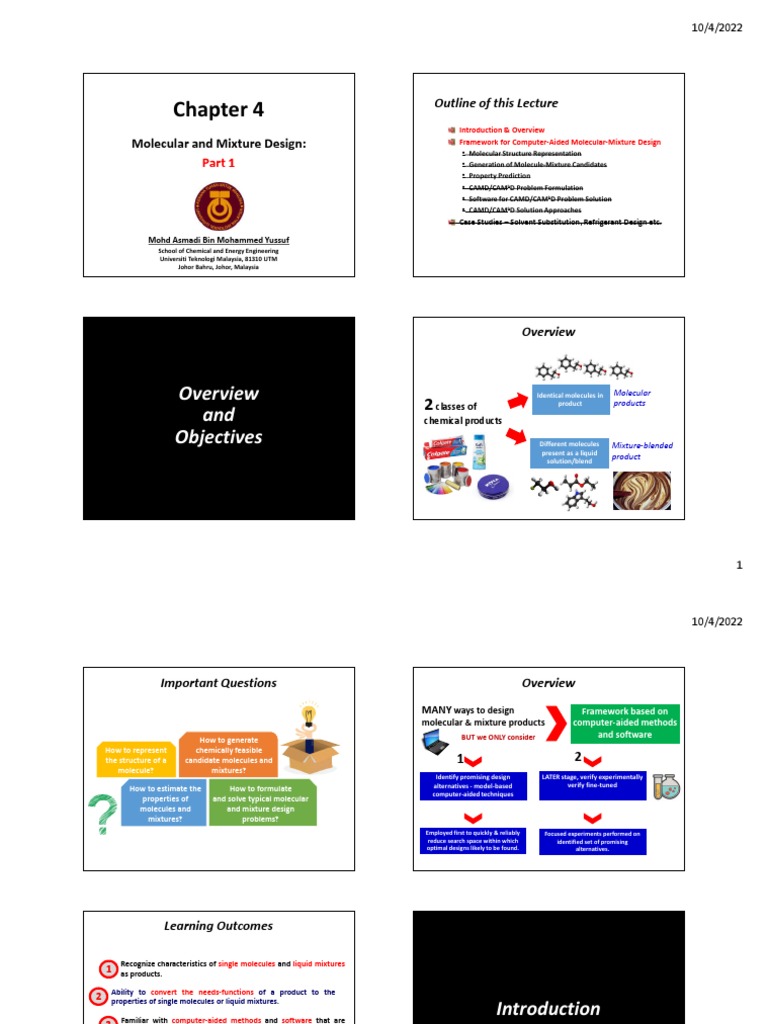 Molecular and Mixture Design Framework | PDF