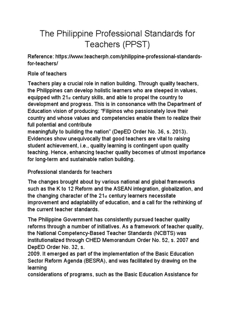 Understanding PPST Domains and Strands | PDF | Teaching Method | Learning