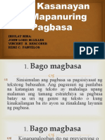 Mga Kasanayan Sa Mapanuring Pagbasa