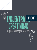 Presentación Encuentra Tu Creatividad Dibujos Doodle Simple Divertida Azul y Gris