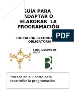 proceso para adaptar o elaborar la programación