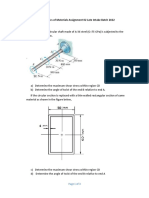 CE2051 Advanced Mechanics of Materials Mid Term Assignment 02 Late Intake 2022