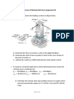 CE2051 Advanced Mechanics of Materials Mid Term Assignment 02 Year 2022