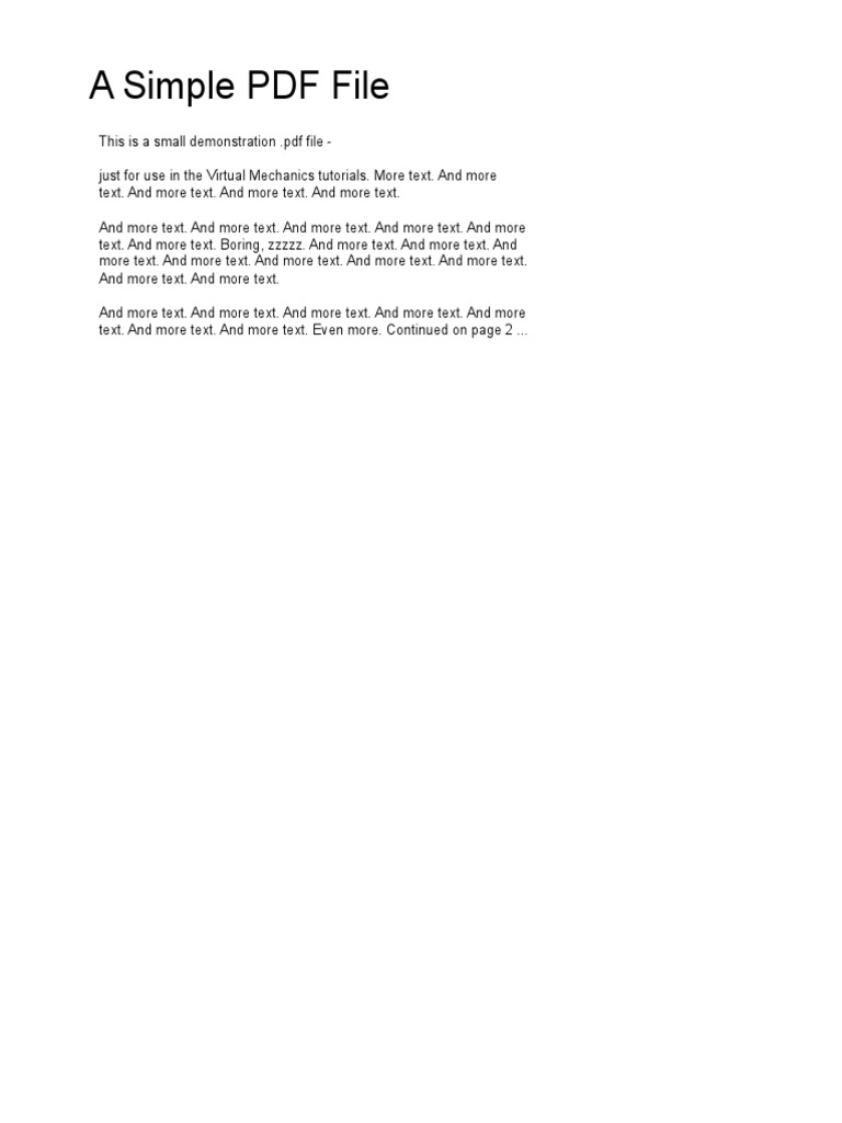 Sample For | PDF