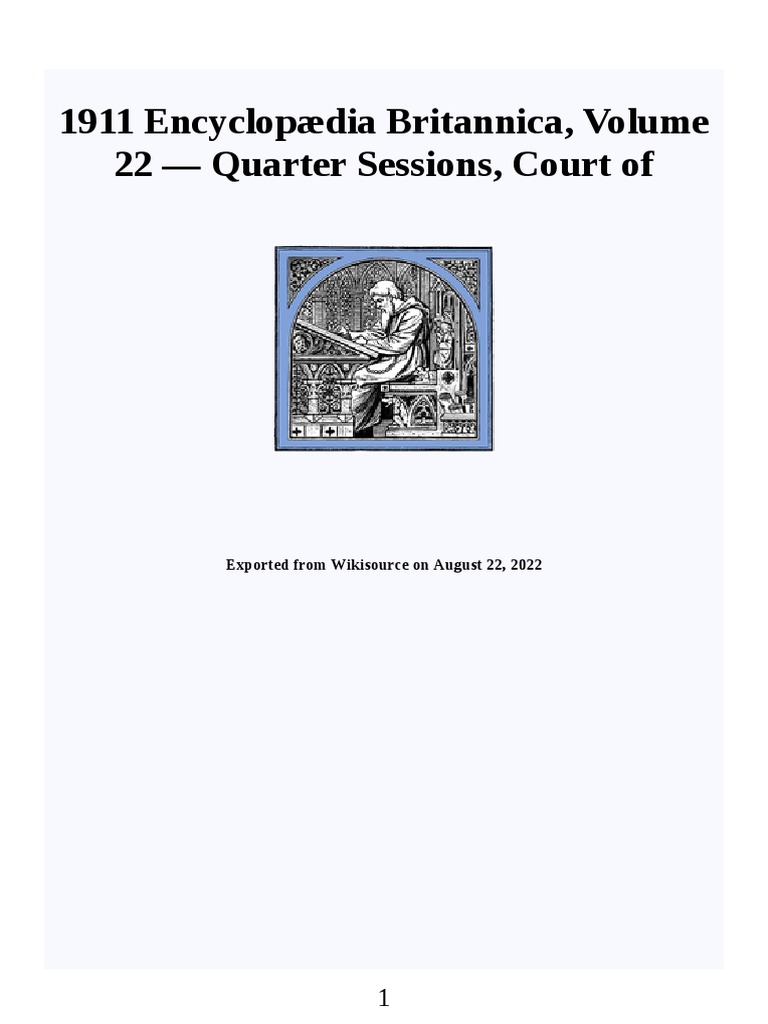 Court of Quarter Sessions PDF