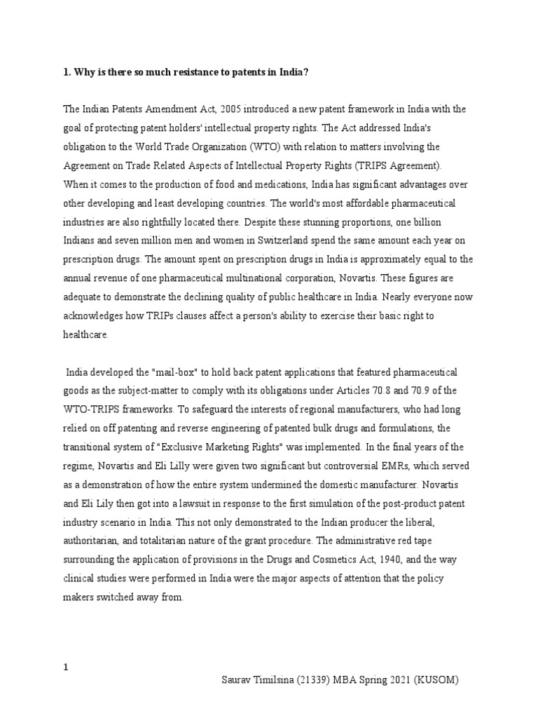 Pharma Case Pdf Generic Drug Patent