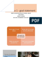 Ued101 Portfolio 1 - Goal Statement