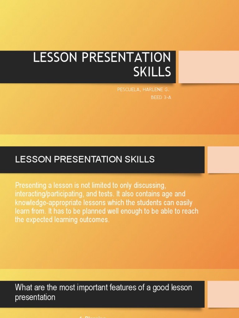 presentation skills pdf notes