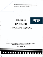 English Teacher Manual Grade 10