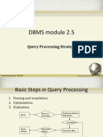 DBMS Module 2.5 Query Processing