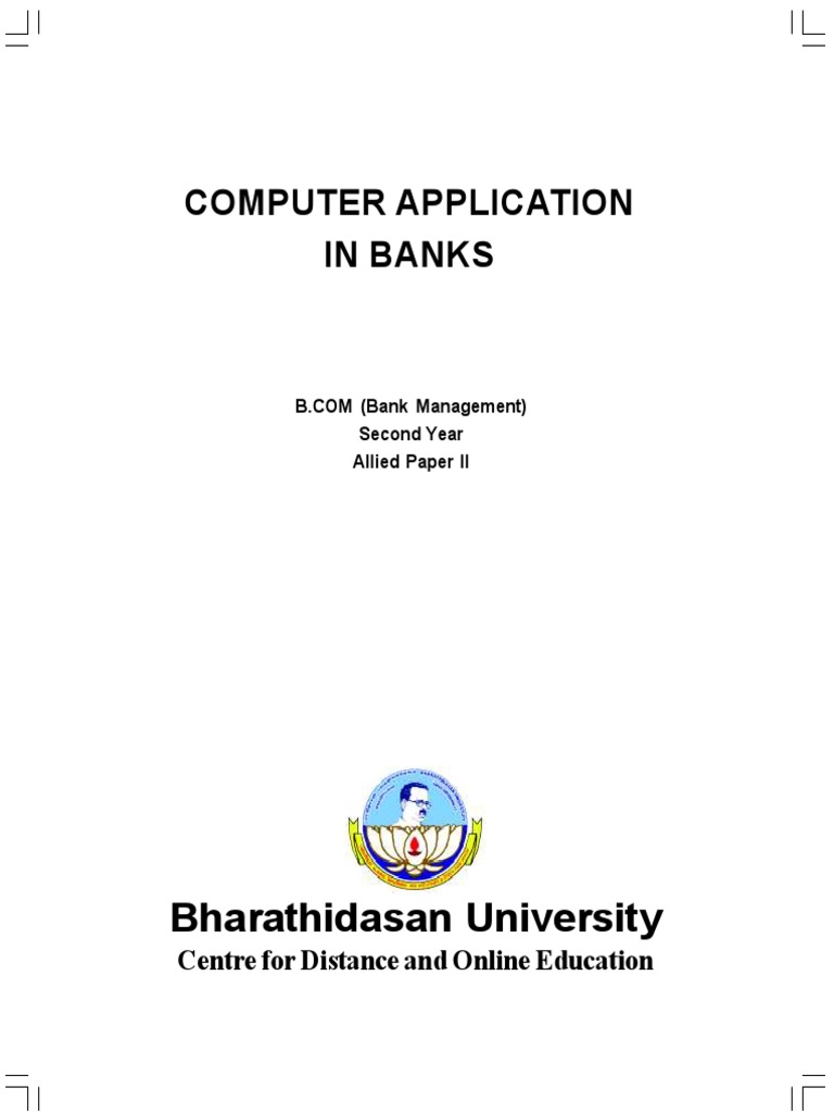 Computer Application in Banks | PDF