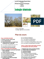 Chapitre 1 - Cours D'ecologie - L2 BCGS