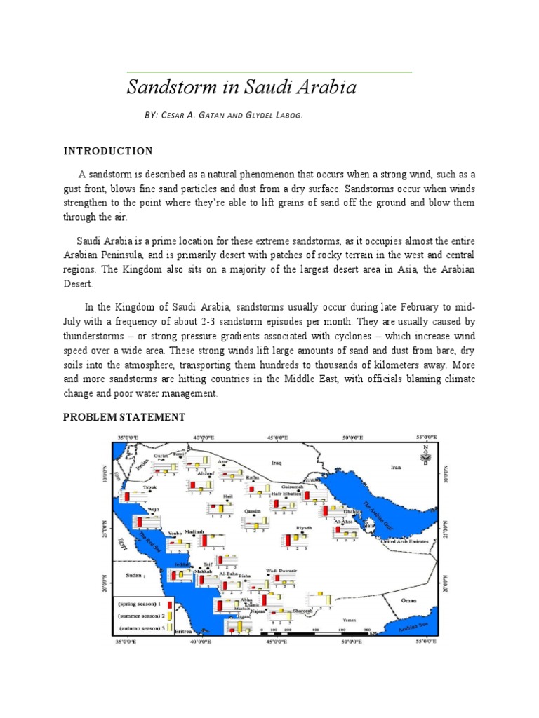 Saudi Sandstorms: Health & Impact | PDF | Wound | Desert