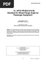 APTA PR-M-S-015-06-Standard For Wheel Flange Angle For Passenger Equipment