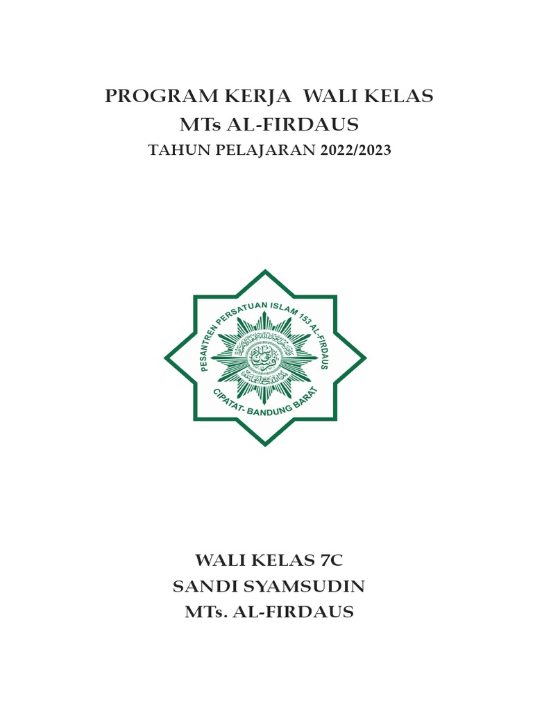 Rev - 7c Program Wali Kelas 2022-2023 | PDF