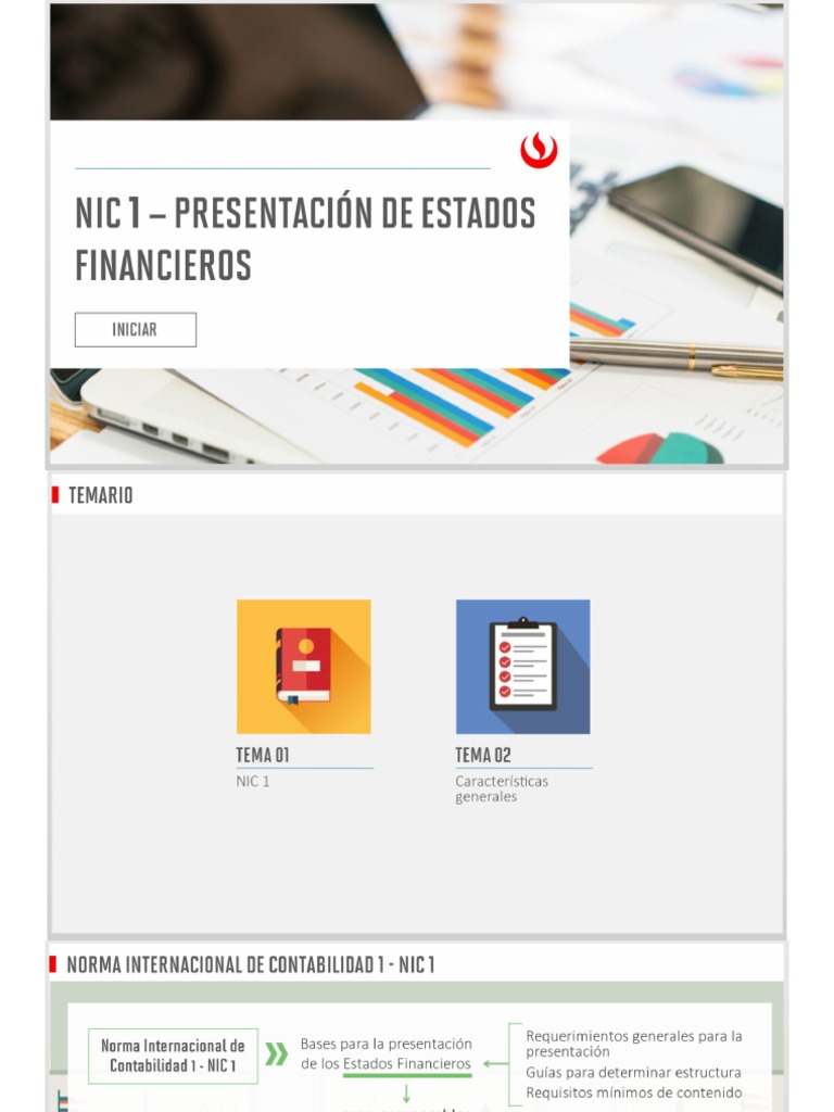 NIC 1 - Presentacion de Estados Financieros | PDF