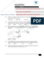 Physicsaholics DPP - 4 Refraction Solutions