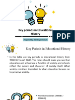 Key Periods in Educational History