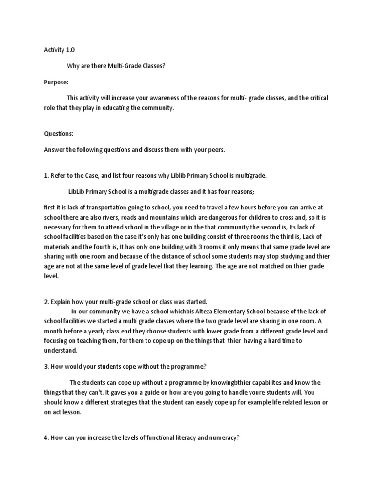 Activity 1.0 | PDF