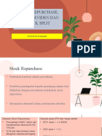 Stock Repurchase - Stock Split - Stock Dividen - Keuangan Pert.5