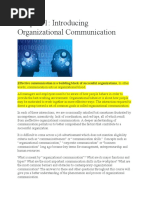 Organizational Communication