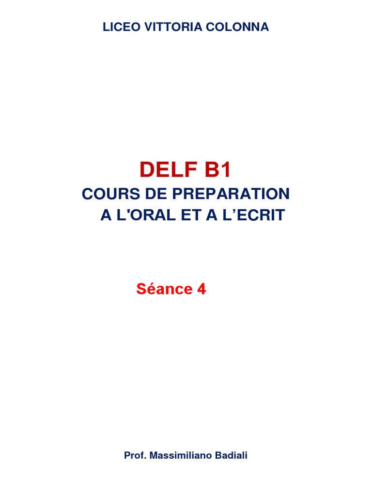 Delf B1 | PDF