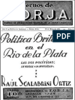 Cuaderno de FORJA Número I- Política Británica en el Río de la Plata