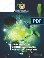 MHESR Green Innovation Pavilion Agenda