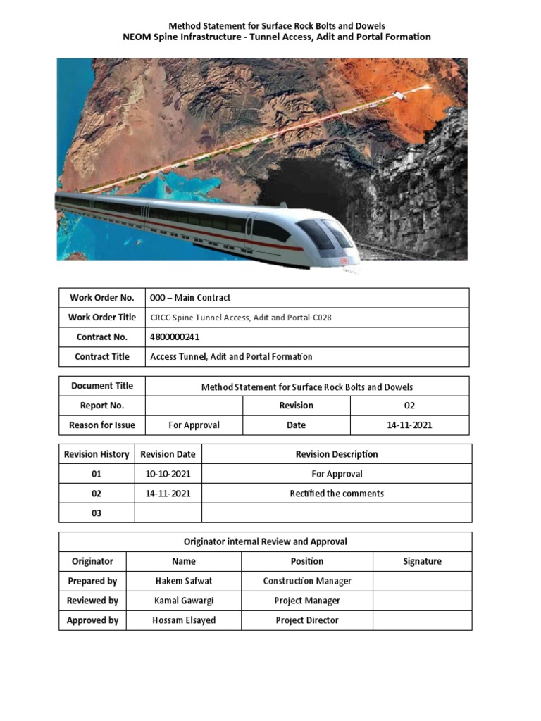 MS For Surface Rock Bolts and Dowels (Rev2) PDF Personal