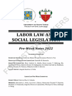 2022 LABOR LAW - UST Pre-Week Notes 2022