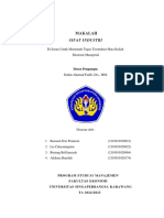 Makalah Sifat Industri - Kelompok 1