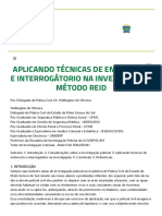 Técnicas de Entrevista e Interrogátorio Na Investigação-Método Reid - PC