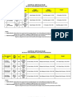 JADWAL MUNAQOSAH