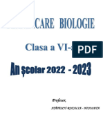 0 - Planificare - Biologie - Cls - A 6 A