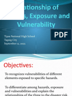 Relationship of Hazards Exposure and Vulnerability 1
