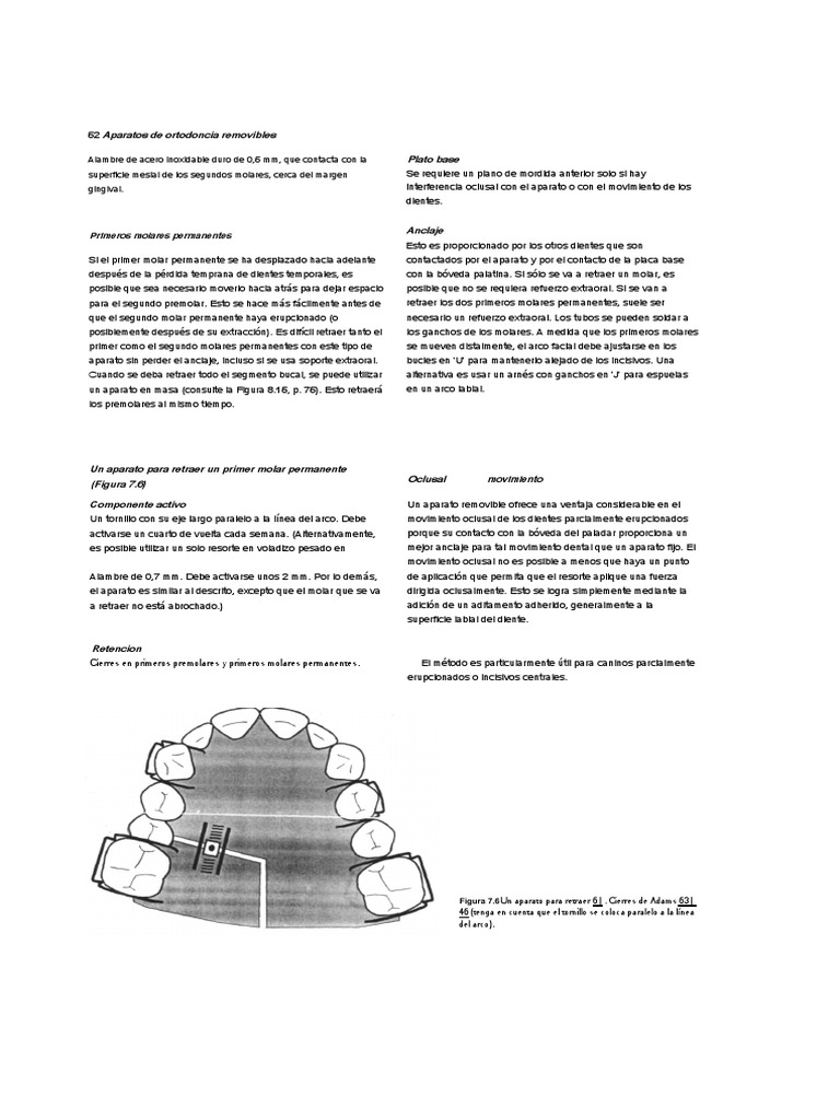 Removable Orthodontic Appliances PDF Ortodoncia Diente