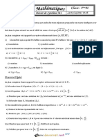 Devoir de Synthèse N°1 - Math - Bac Mathématiques (2015-2016) Mr Salhi Noureddine