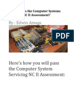 How To Pass The Computer Systems Servicing NC II