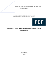 Três problemas clássicos da geometria