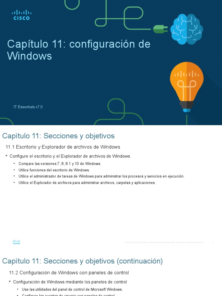 Capítulo 11 - Configuración Windows | PDF | Archivo de computadora ...