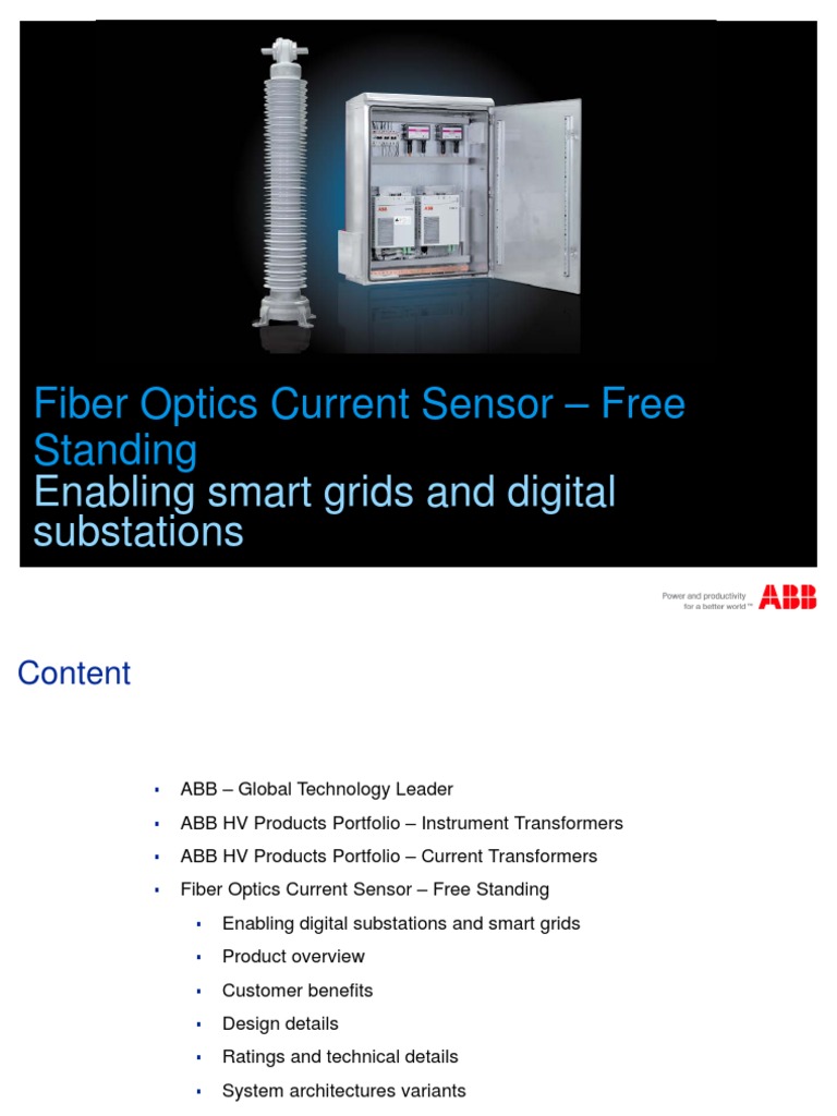 Fiber Optics Current Sensor (FOCS-FS) Presentation | PDF | Technology ...