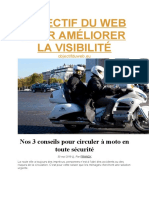 Objectif Du Web Pour Améliorer La Visibilité: Nos 3 Conseils Pour Circuler À Moto en Toute Sécurité