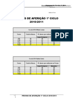 PROVAS DE AFERIÇÃO 1º CEB_10-11