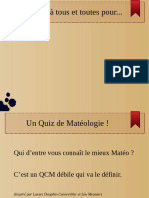 Quiz de Mateologie