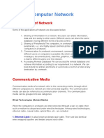 Computer Network Applications and Communication Media