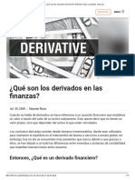 ¿Qué Son Los Derivados Financieros - Definición, Tipos y Ejemplos Comunes