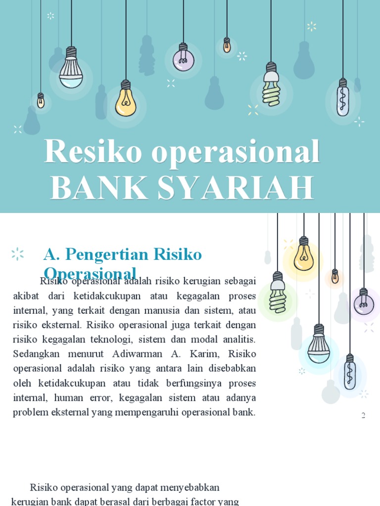 Risiko Operasional pada Bank Syariah | PDF