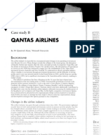 Qantas case study business management and change