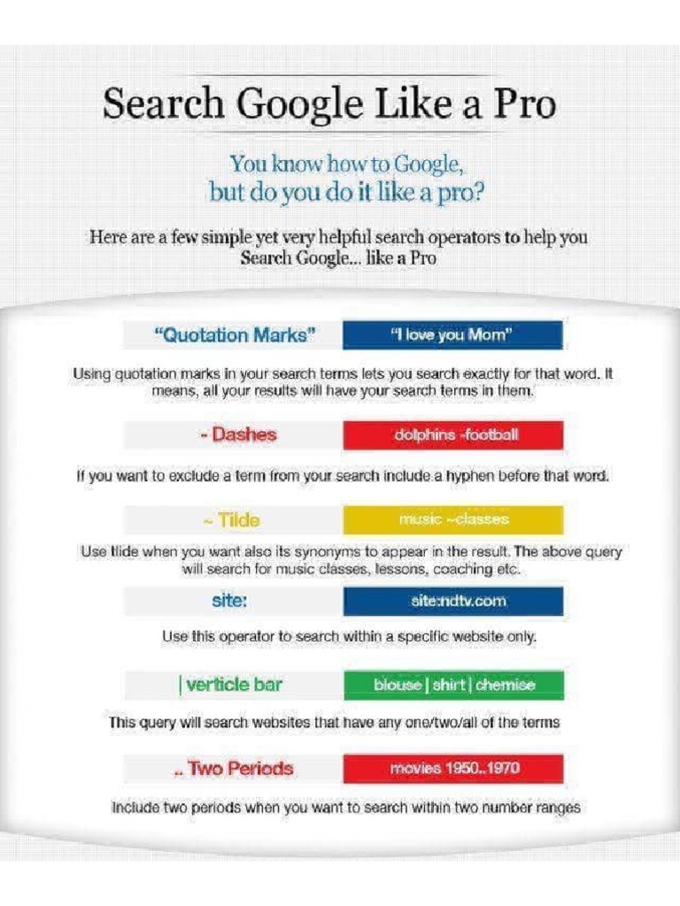 Google Search Guide | PDF